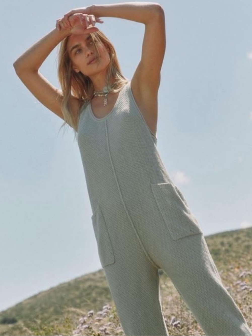 Free People Hailee Sweater Jumpsuit